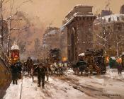 Porte St Martin, Winter - 爱德华·科尔特斯